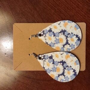 Floral, Boho Dangling Earrings, Lightweight, Fishhook